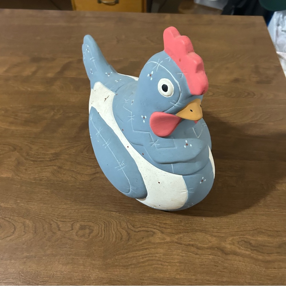 Vintage handmade chicken cookie jar